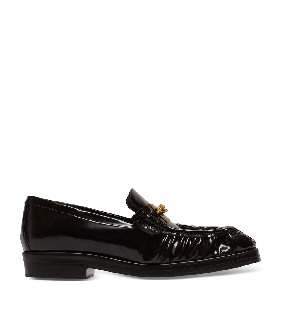 Glazed Leather Loafers
