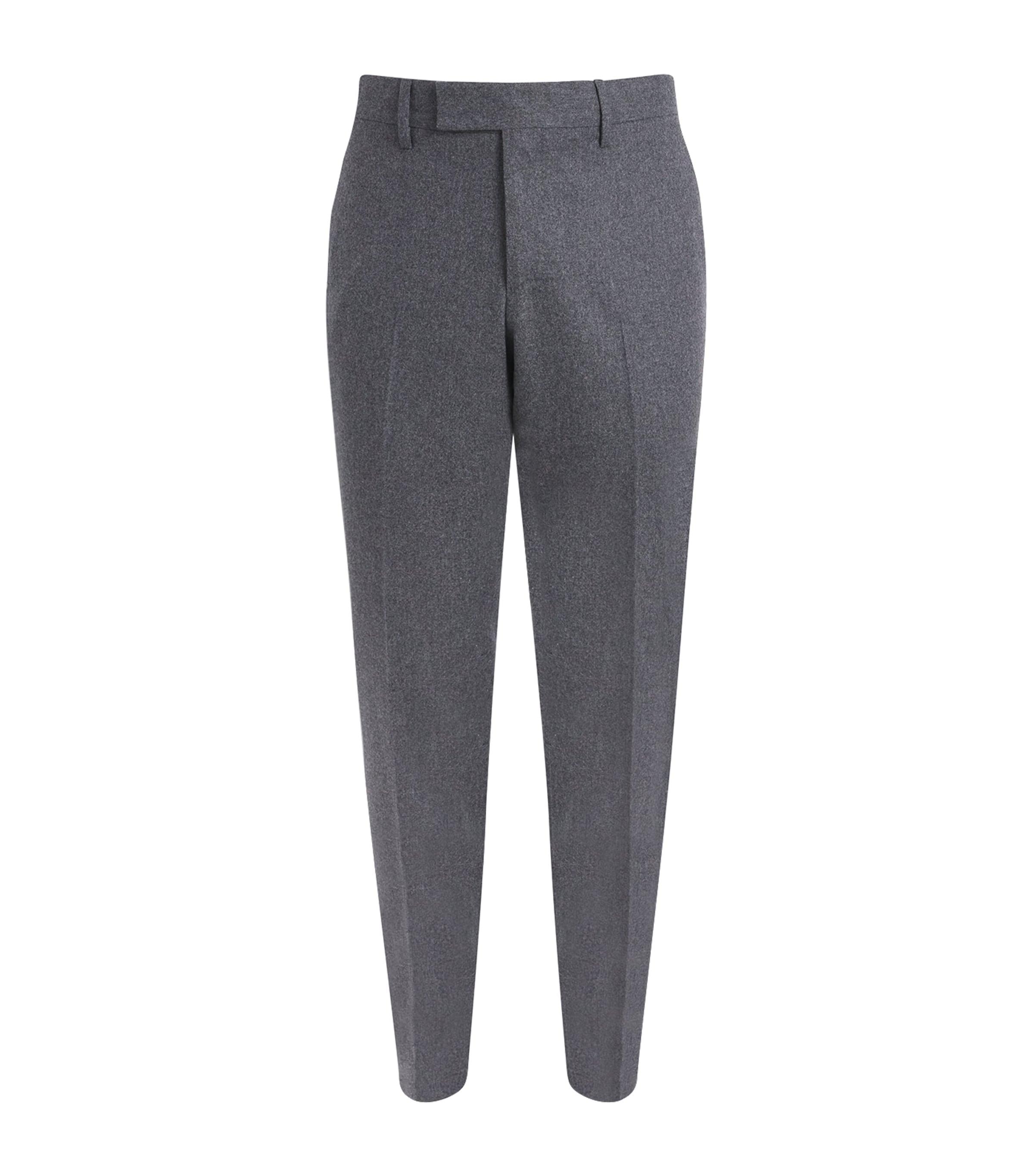 Wool-Cashmere Straight Trousers