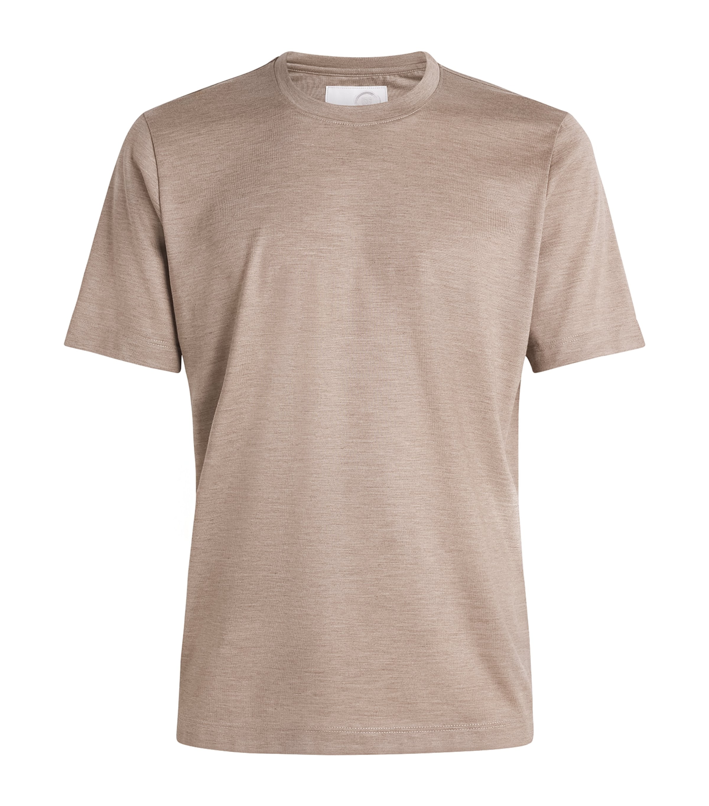 Marco Pescarolo Womens Cashmere T-Shirt Dark Beige