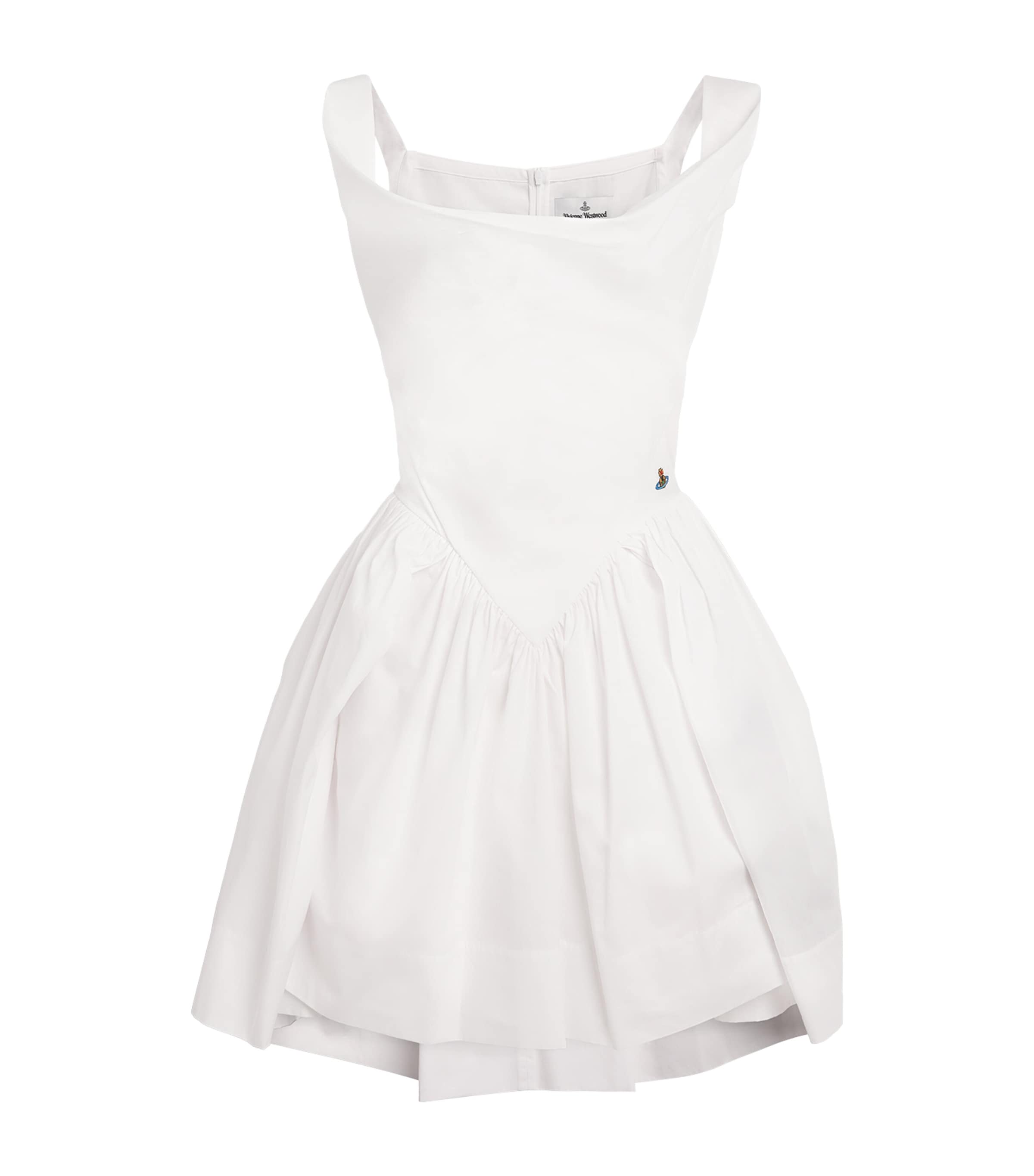 Vivienne Westwood Womens Cotton Sunday Mini Dress White