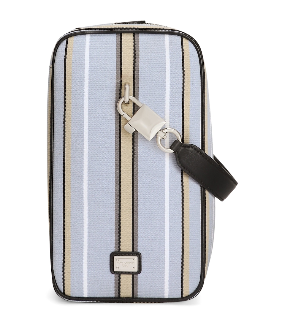 Dolce&Gabbana Striped Lock Top-Handle Bag Multicolor Azz
