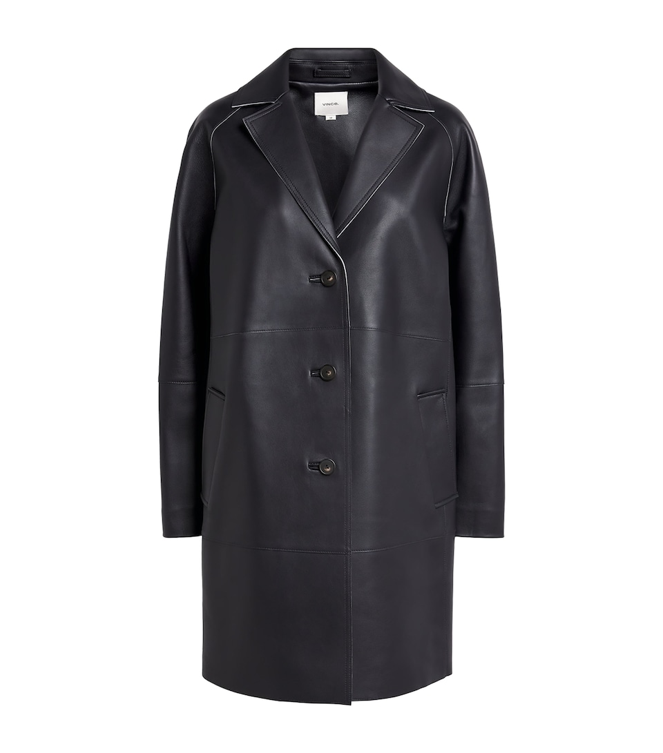Bonded Leather Coat