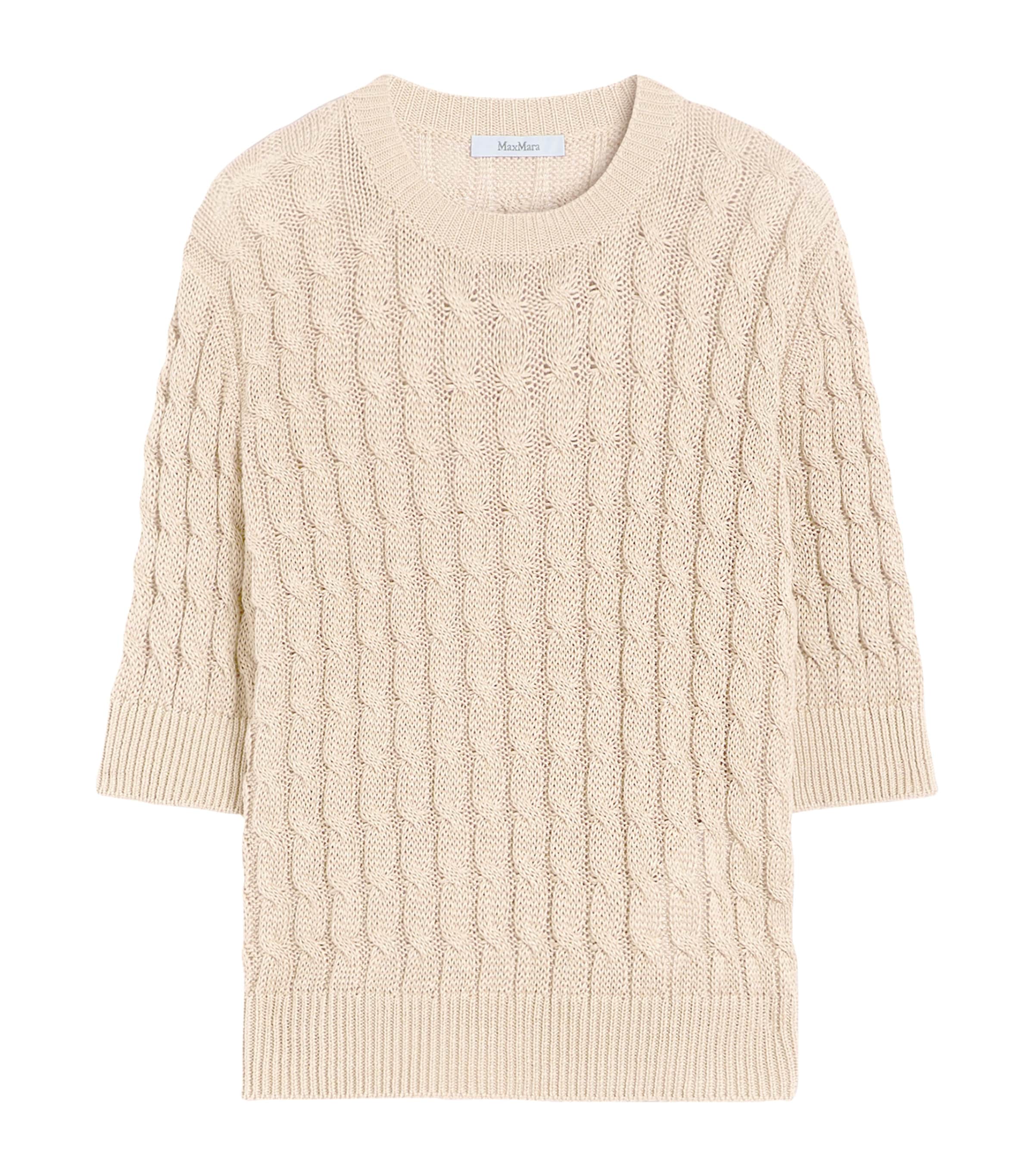 Linen Cable-Knit Sweater