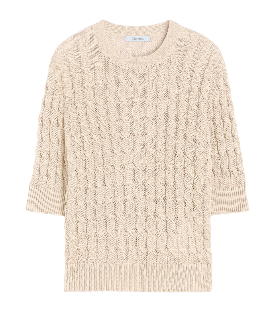 Linen Cable-Knit Sweater