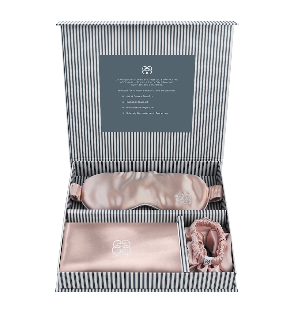 Gingerlily Ultimate Silk Sleep Set Rose Smoke