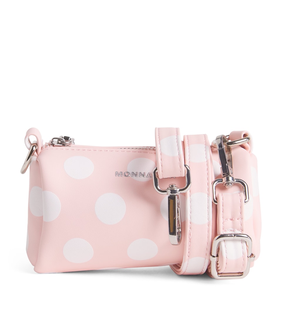 Monnalisa Plush Polka-Dot Bag Pink Fairytale