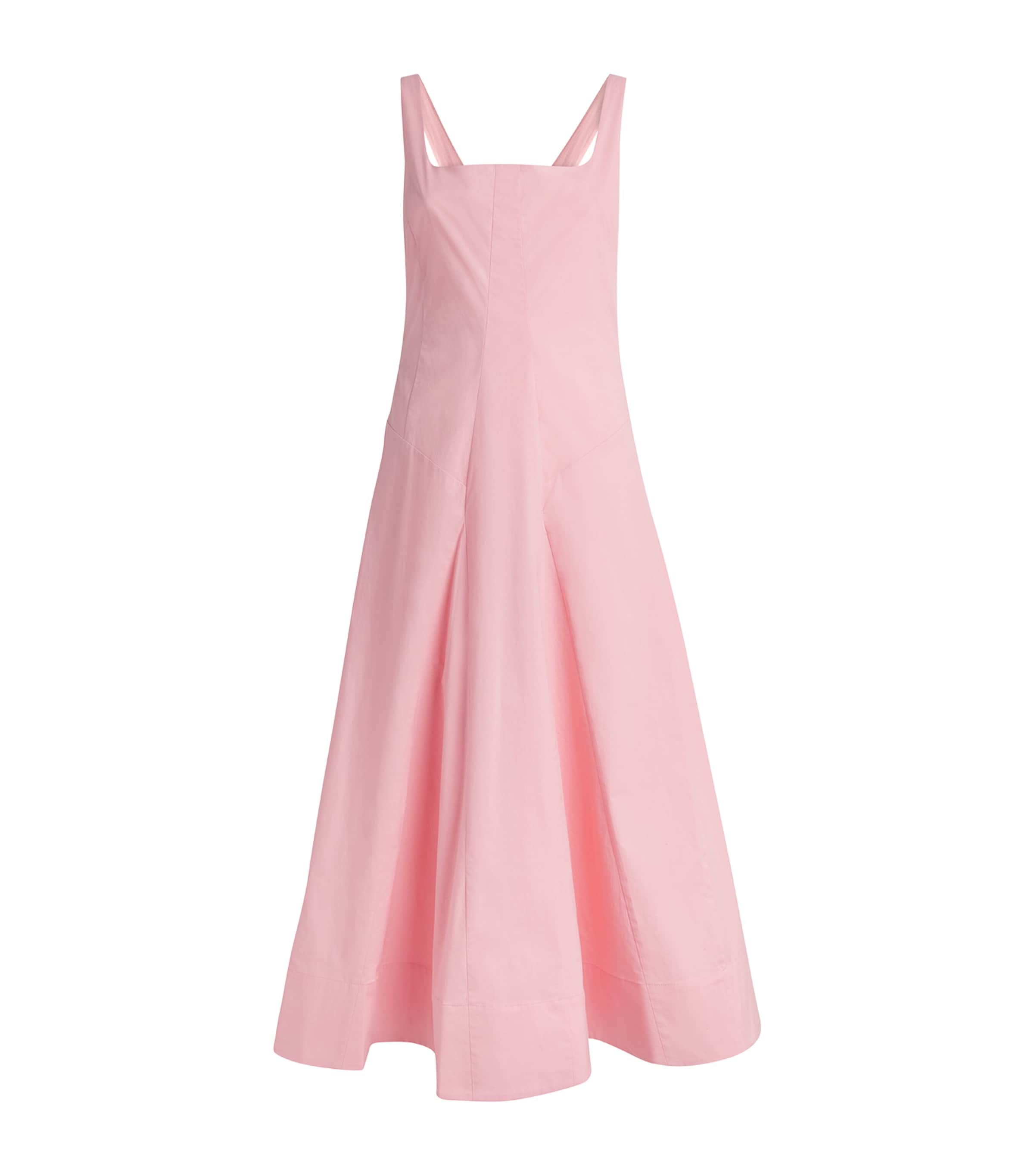 STAUD Womens Cotton Willow Midi Dress Tlp Tulip