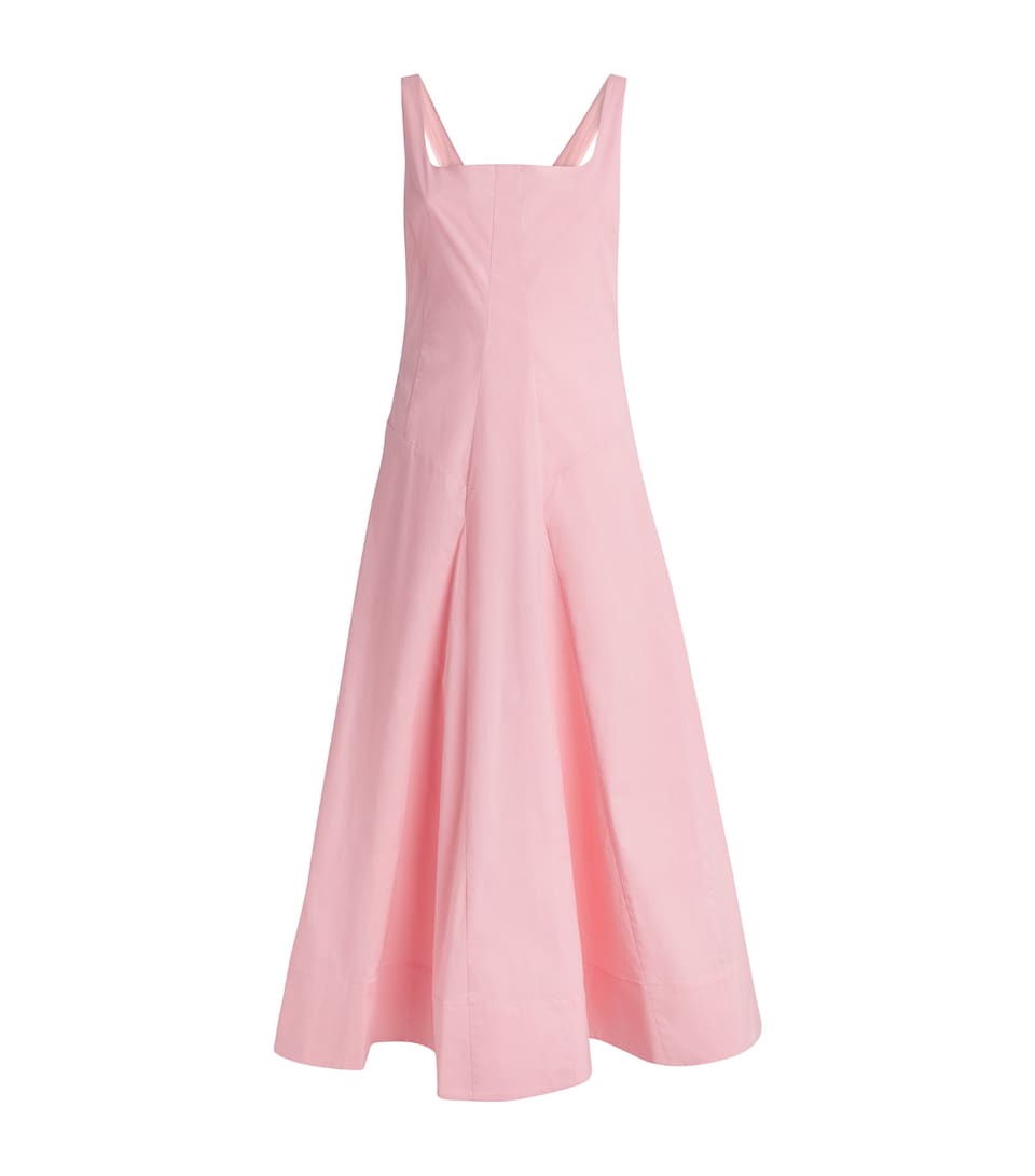 STAUD Womens Cotton Willow Midi Dress Tlp Tulip