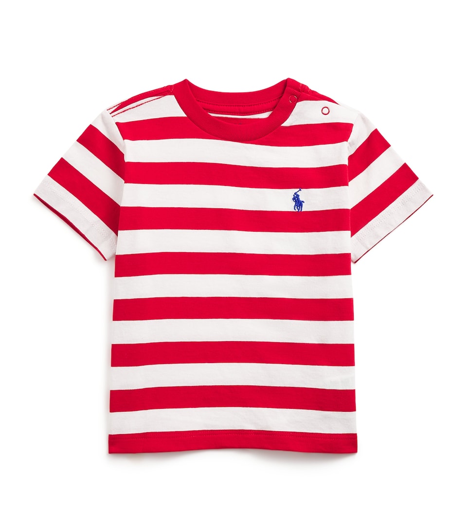 Cotton Polo Pony Stripe T-Shirt (3-24 Months)