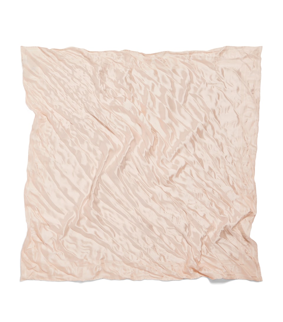 Balenciaga Silk-Cotton BB Twist Scarf