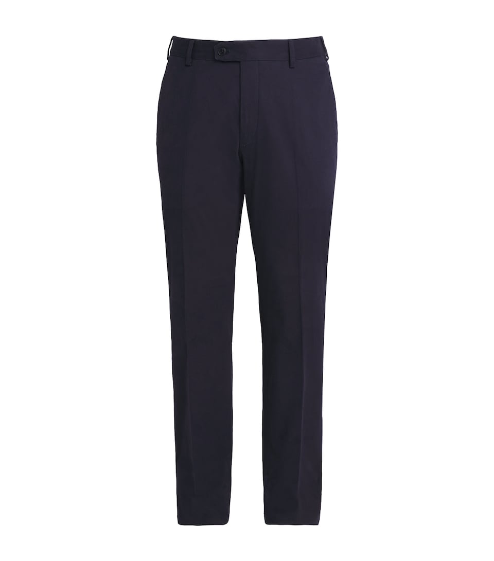 Cotton-Blend Pienza Straight Trousers