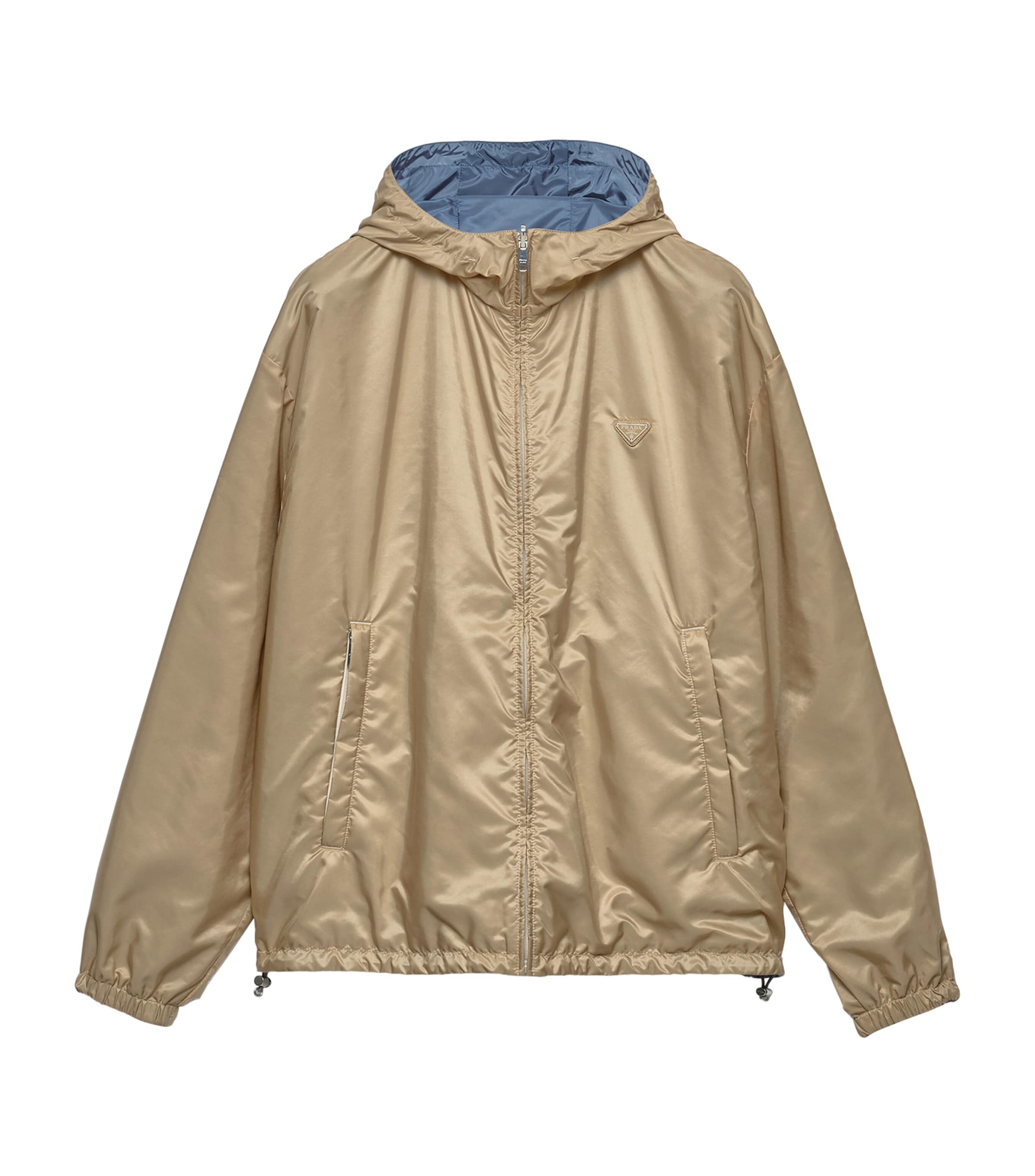 Prada Mens Re-Nylon Reversible Jacket Brown