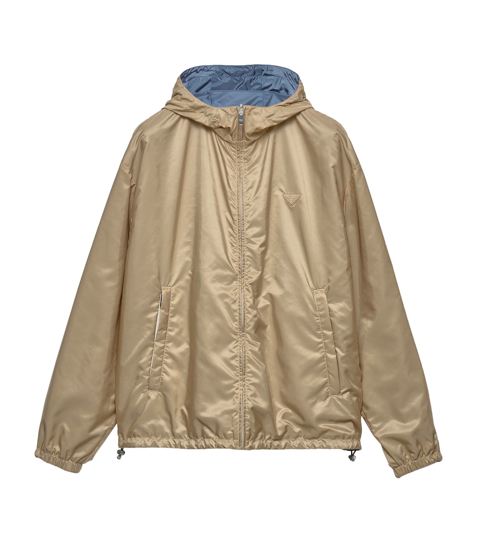 Prada Mens Re-Nylon Reversible Jacket Brown