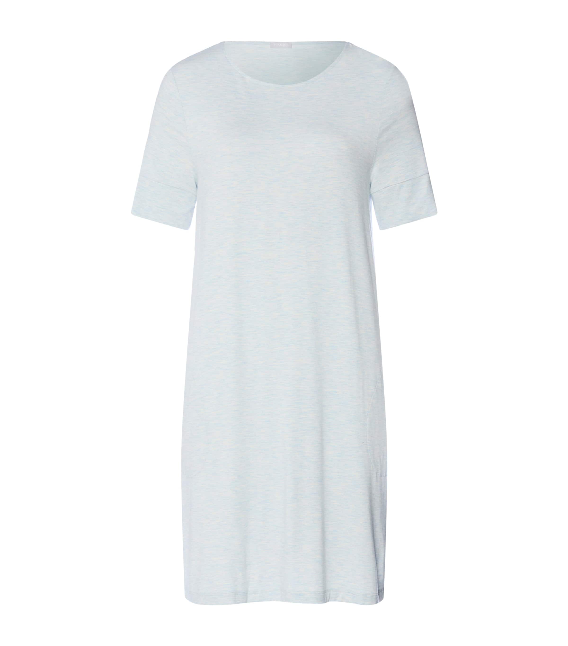 Hanro Womens Natural Elegance Nightdress Watery Blue Melange