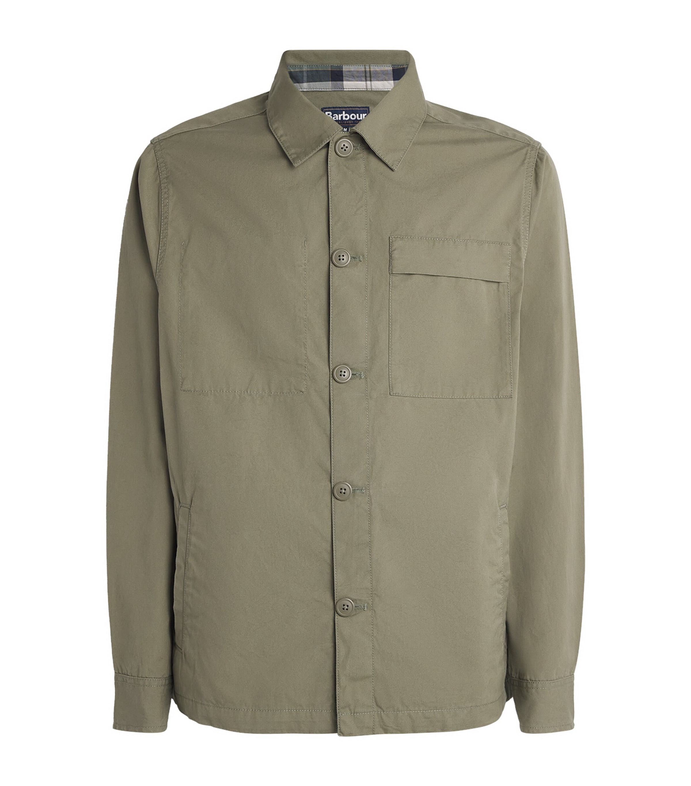 Barbour Mens Sherburn Overshirt Dusty Olive