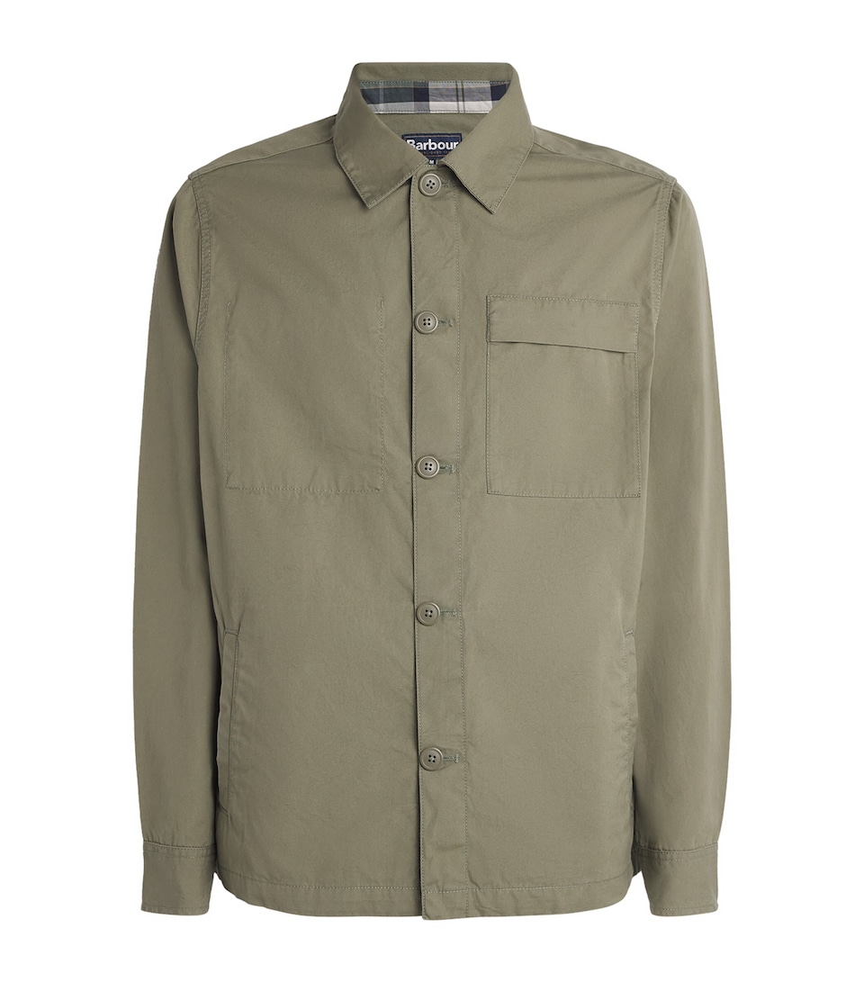 Barbour Mens Sherburn Overshirt Dusty Olive