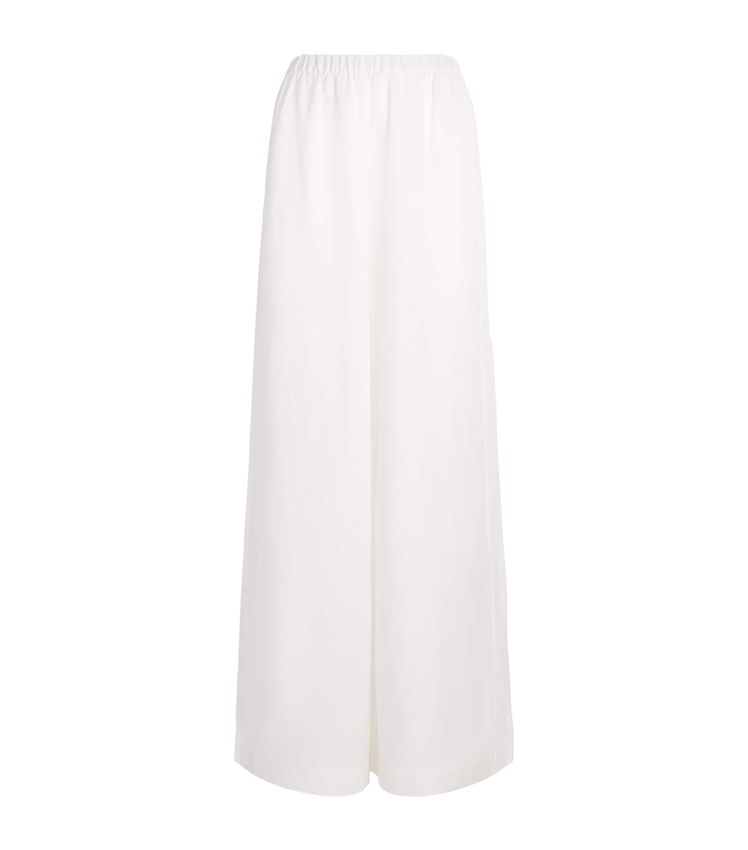 ANINE BING Womens Wide-Leg Rosyln Trousers Ivory