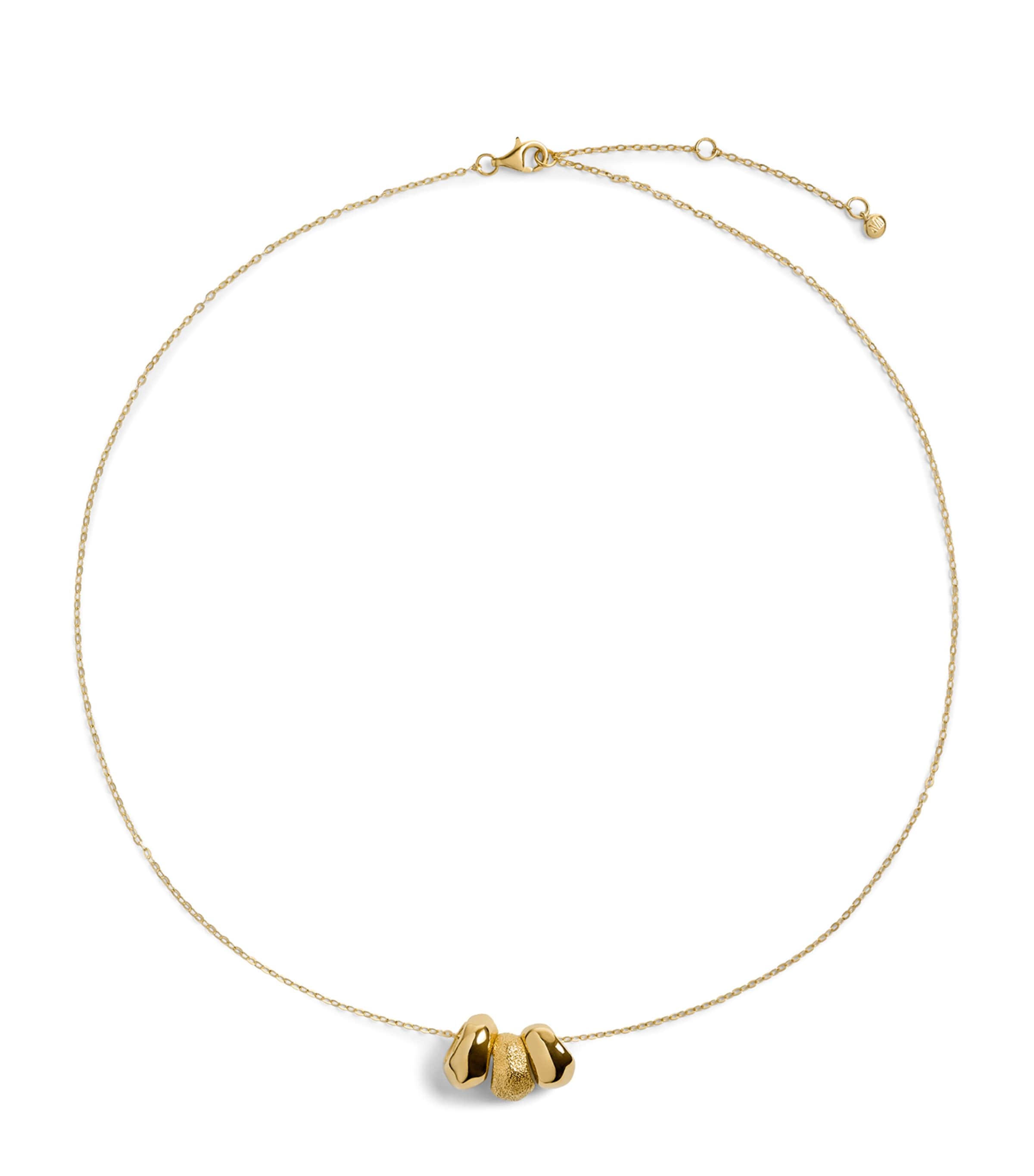 Monica Vinader Gold Vermeil Antica Pendant Neclace Gold