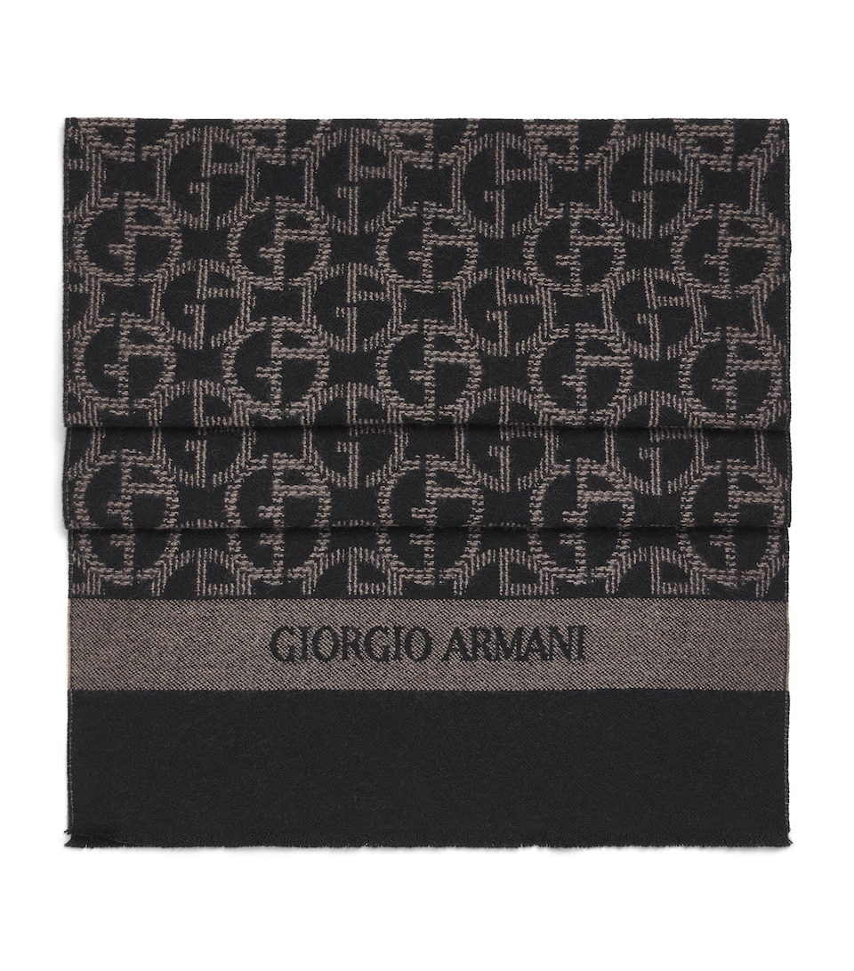 Giorgio Armani Wool Logo Scarf