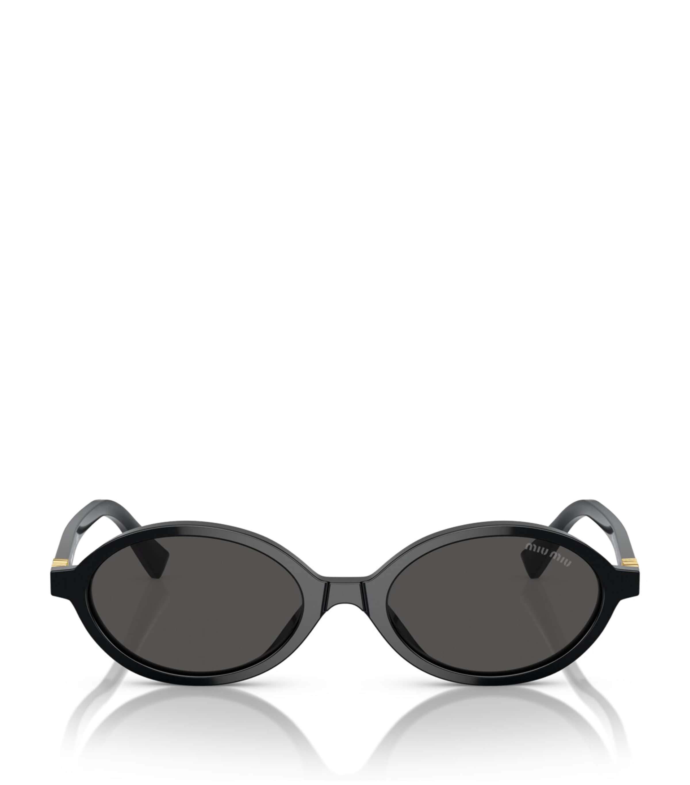 Miu Miu Acetate Oval Sunglasses