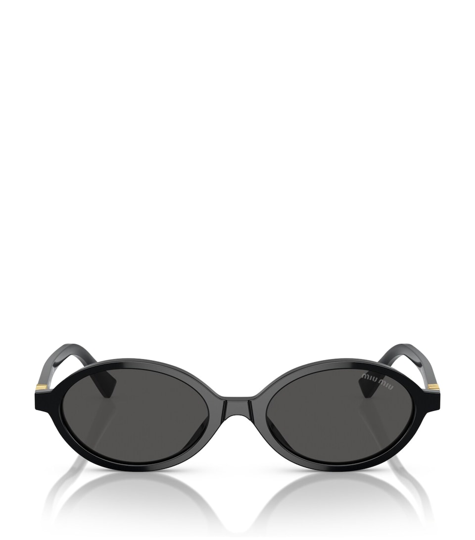 Miu Miu Acetate Oval Sunglasses