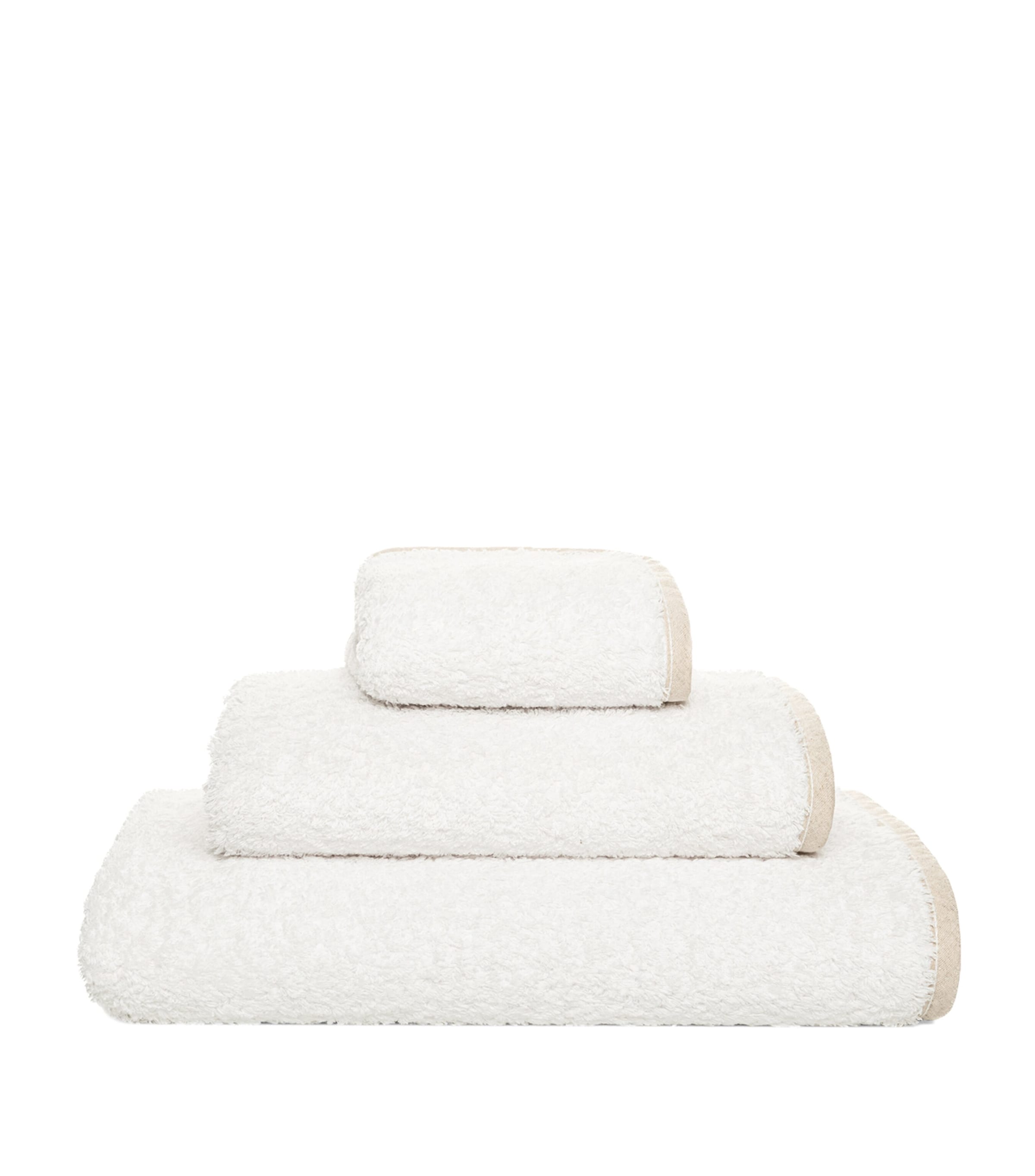 GRACCIOZA Egyptian Cotton Portobello Washcloth (30cm x 30cm) Snow/fog