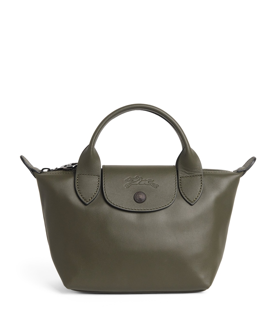 Extra-Small Leather Le PLiage Xtra Top-Handle Bag