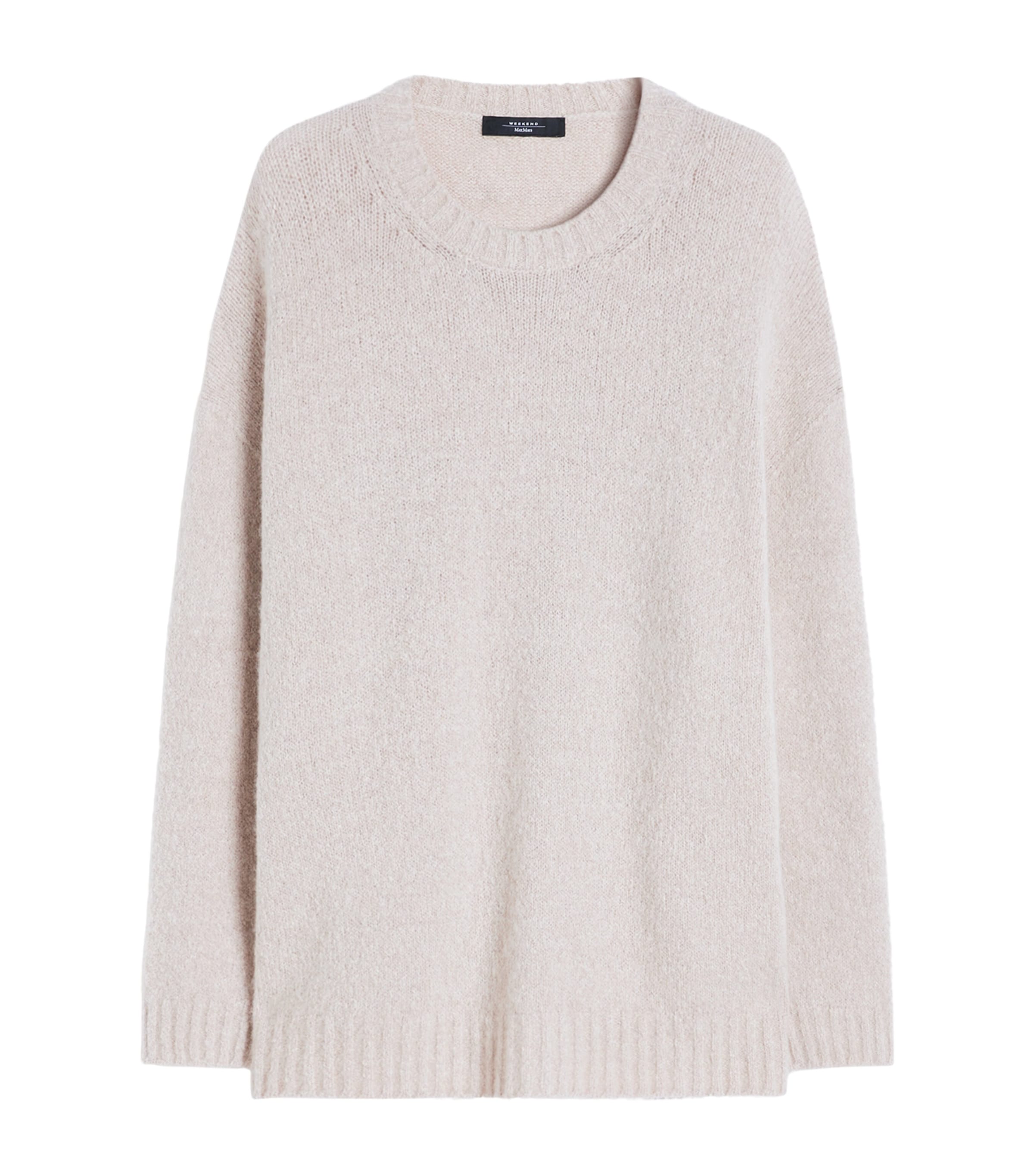 Weekend Max Mara Womens Crew-Neck Sweater Sand