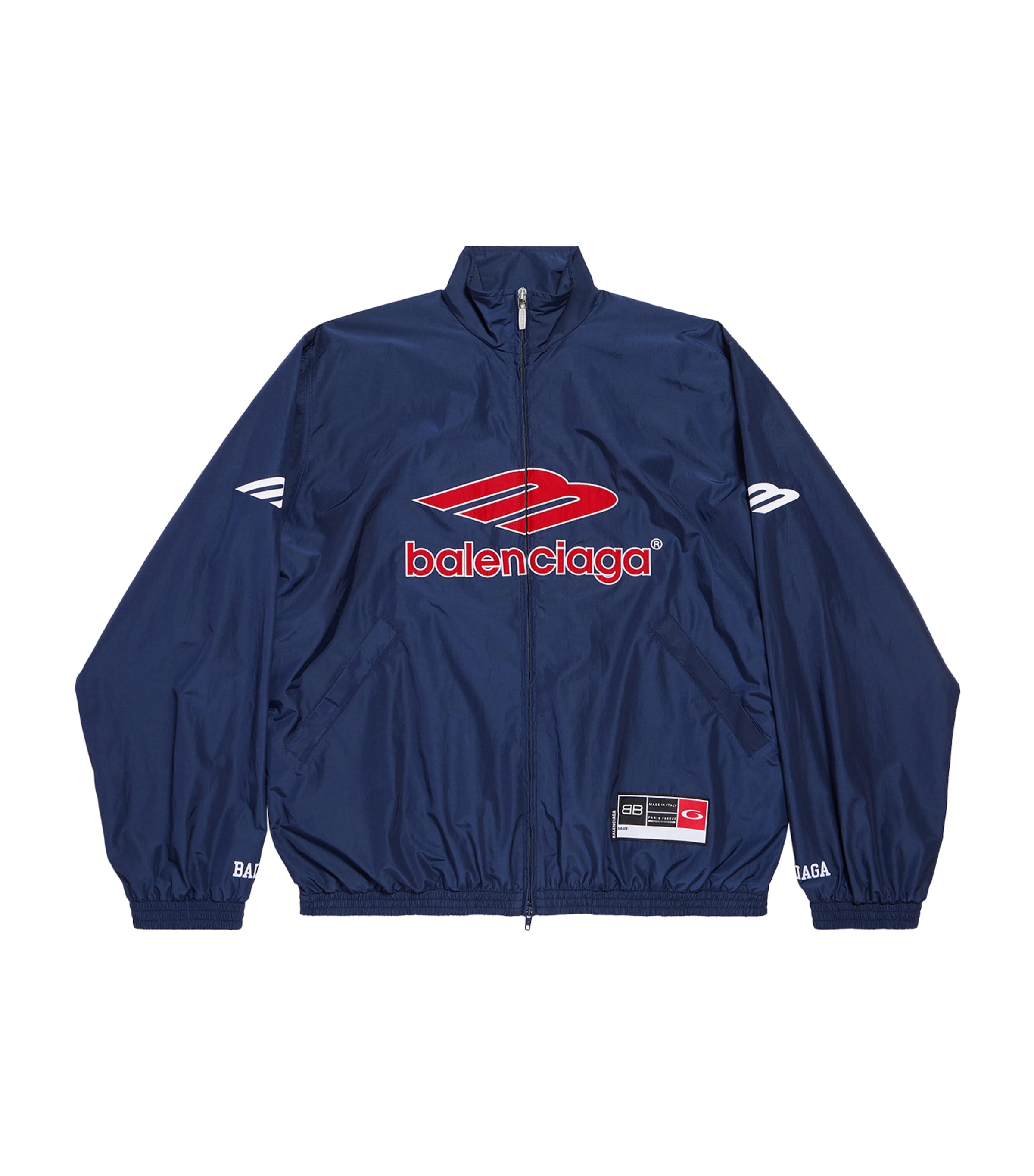 Cotton-Blend 3B Logo Oversized Jacket