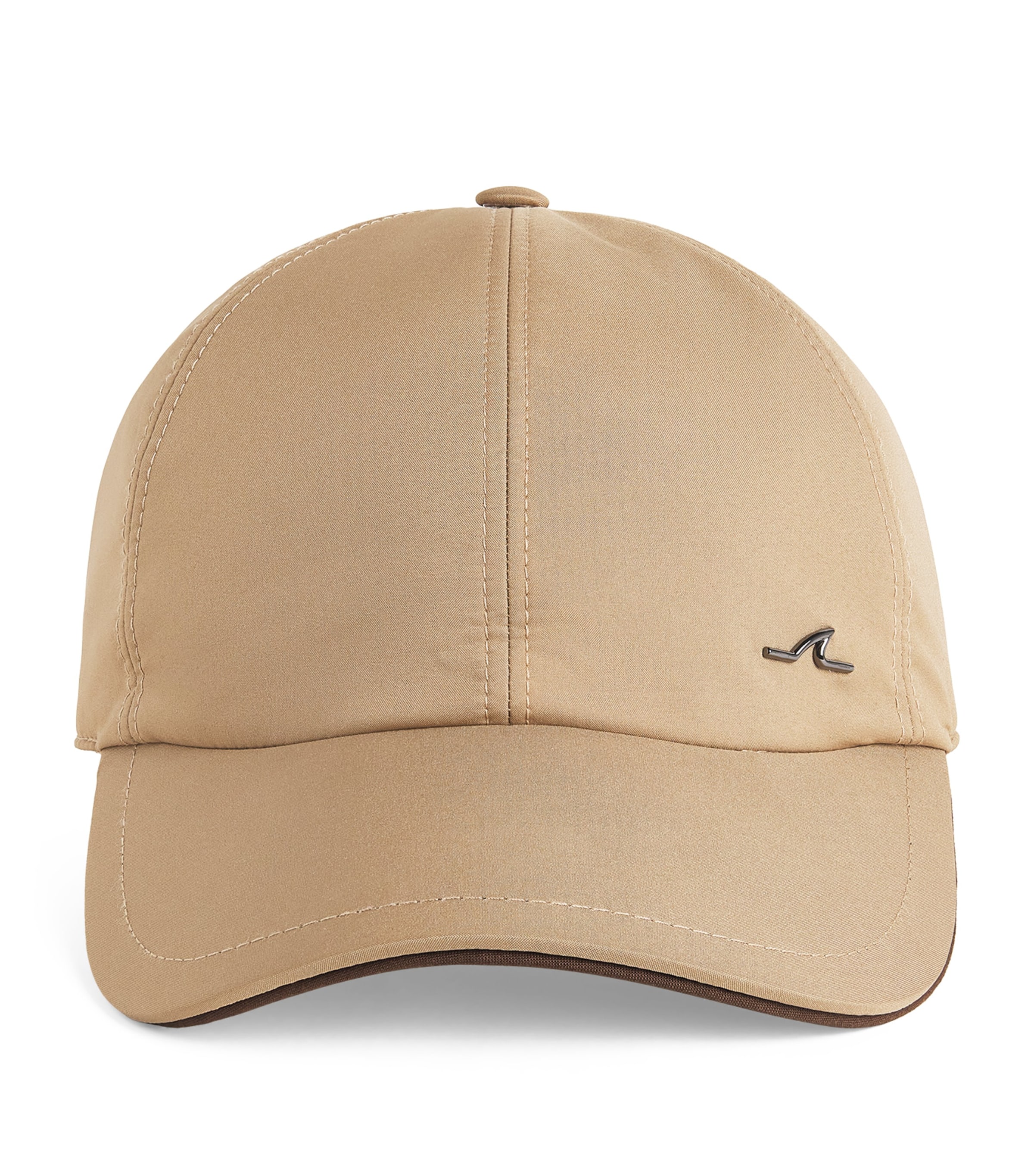 Paul & Shark Typhoon Platinum Sharkfin Baseball Cap Light Brown