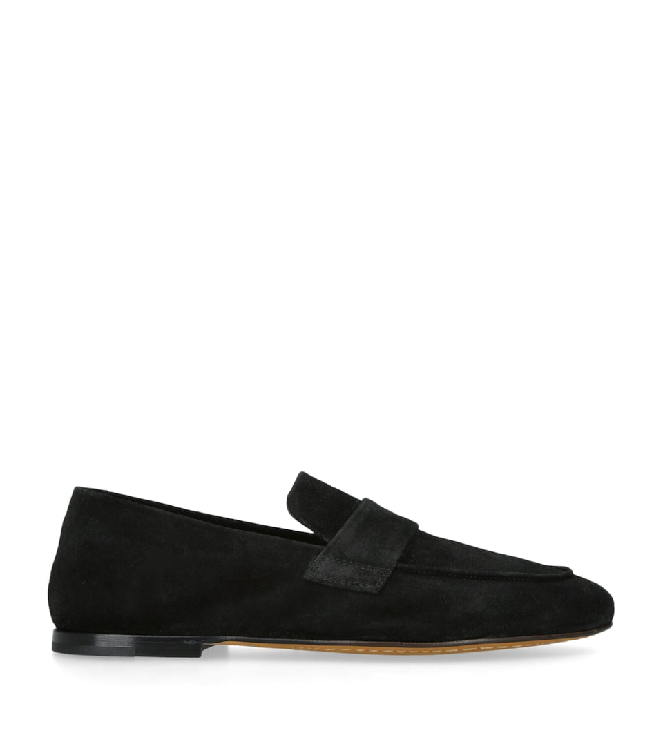 Officine Creative Suede Blair Loafers Black