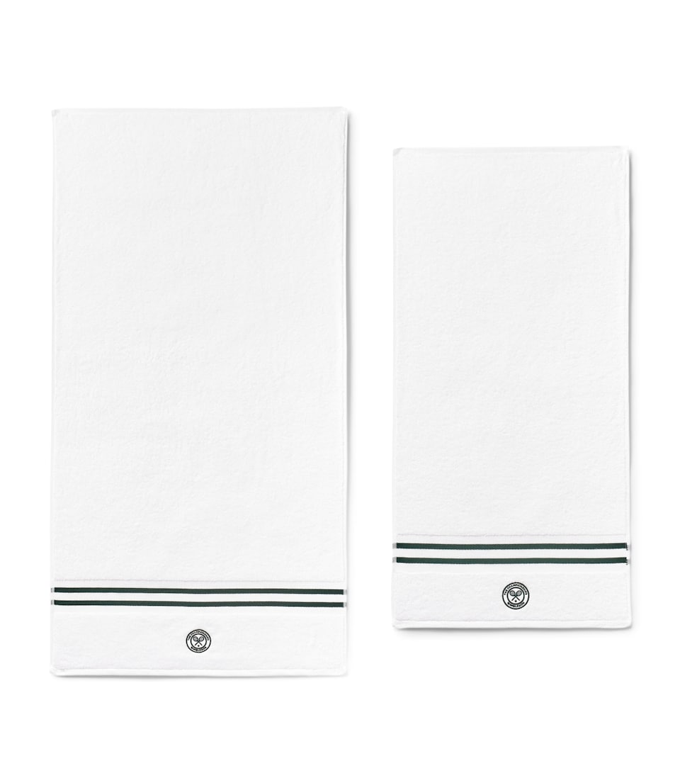 Christy x Wimbledon Baseline Bath and Hand Towel Set Green