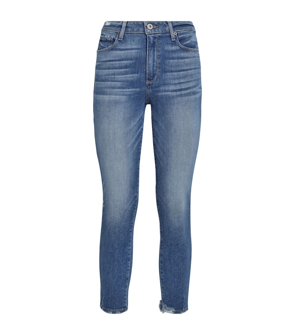 Hoxton Crop Torn Hem Jean