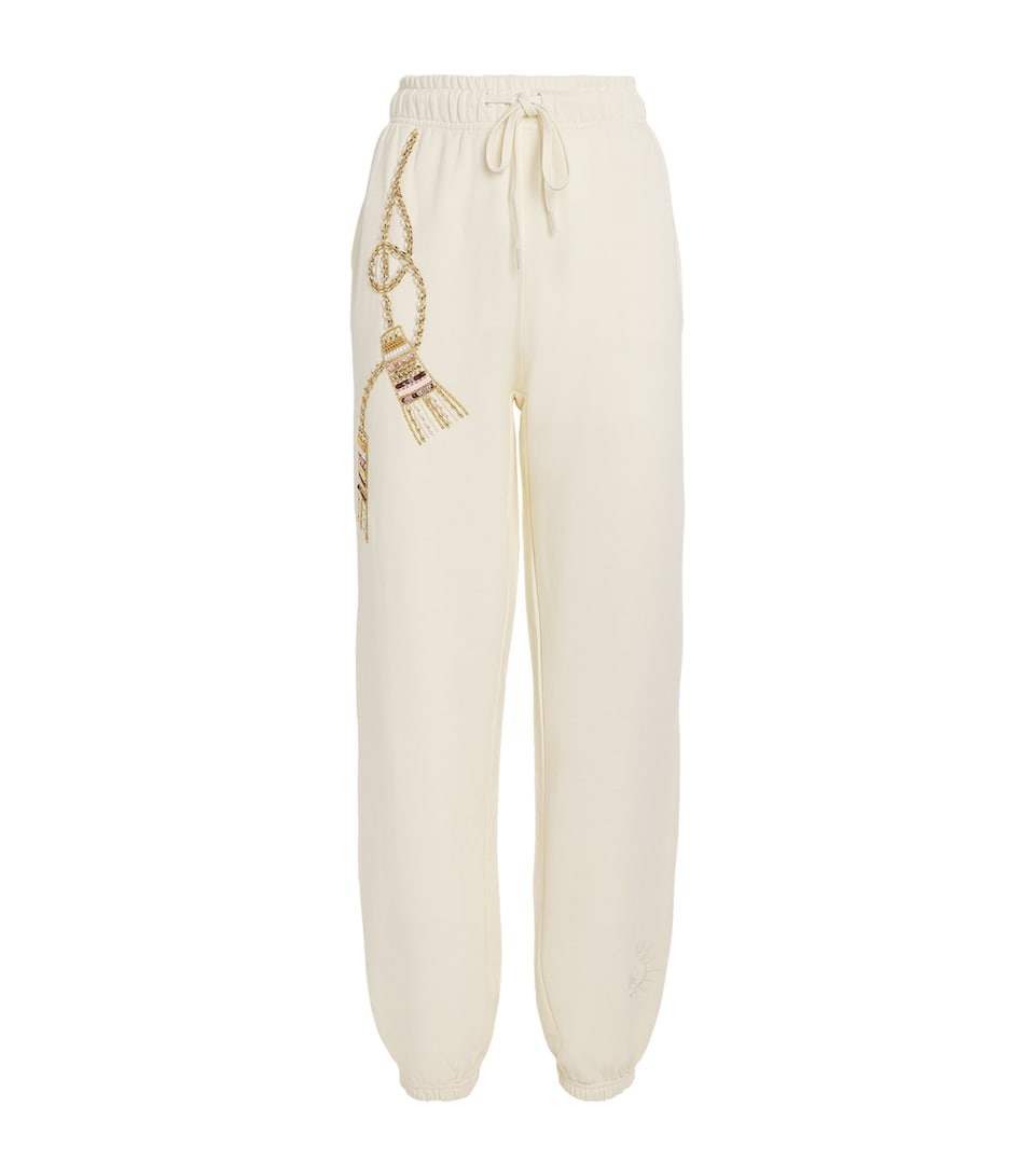 Beaded Tassel Sweatpants