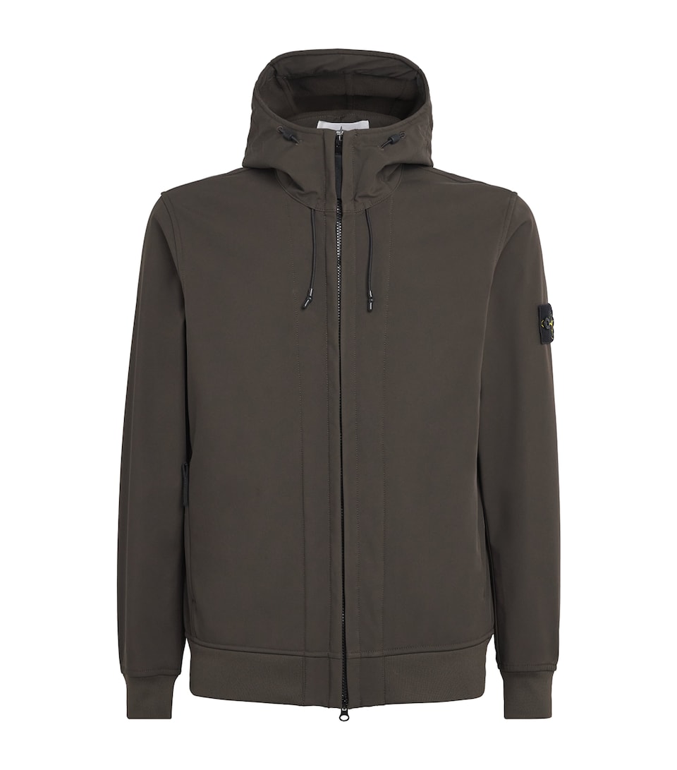 Stone Island Mens Light Soft Shell-R Hooded Jacket
