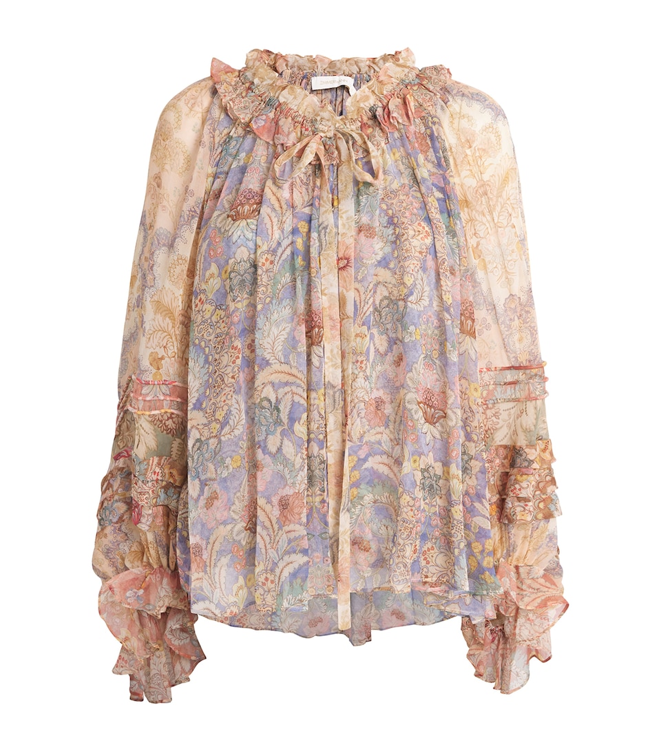 Silk Floral Rebellion Blouse