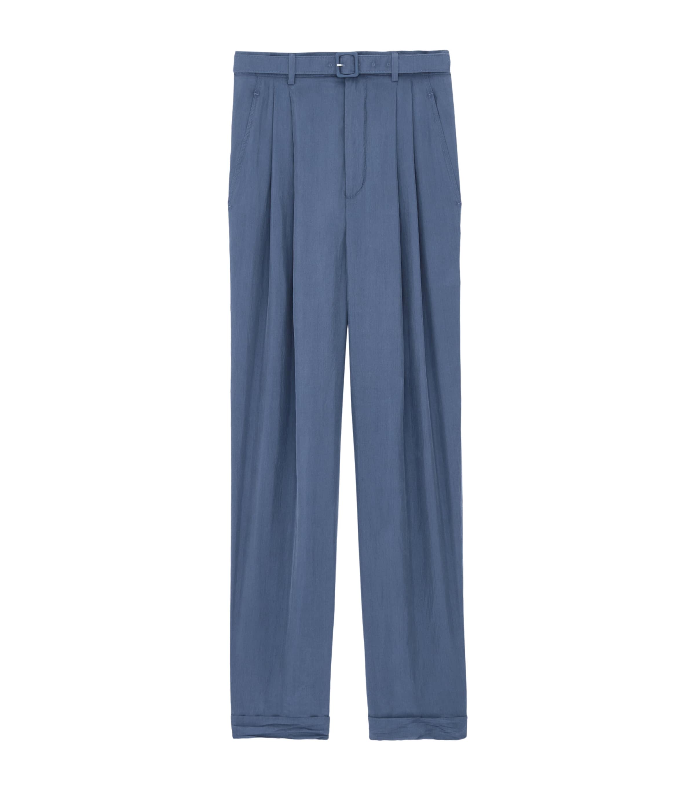 Silk Belted Trousers