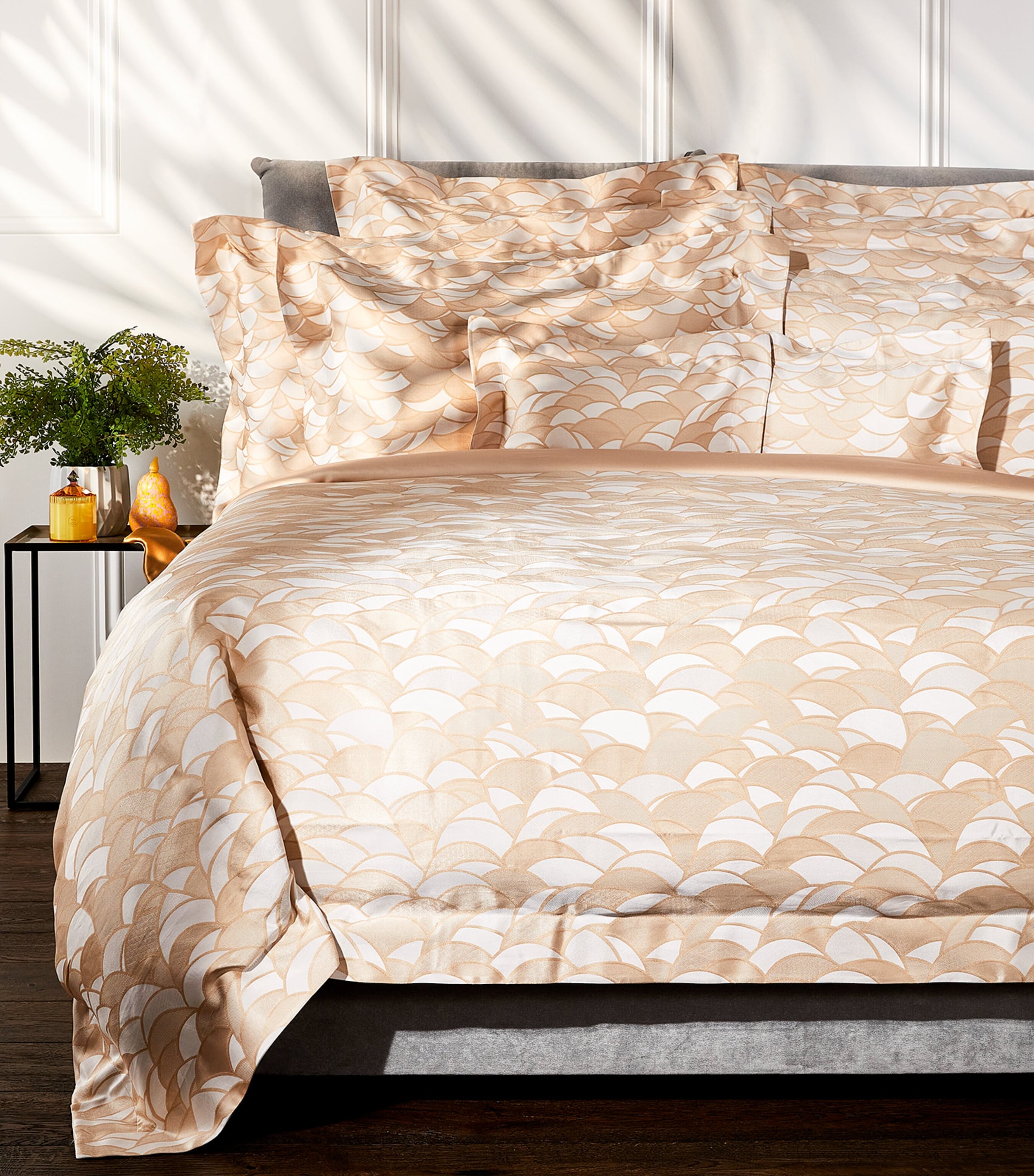 Celso De Lemos Lou Lou Super King Duvet Cover (230cm x 220cm) Powder