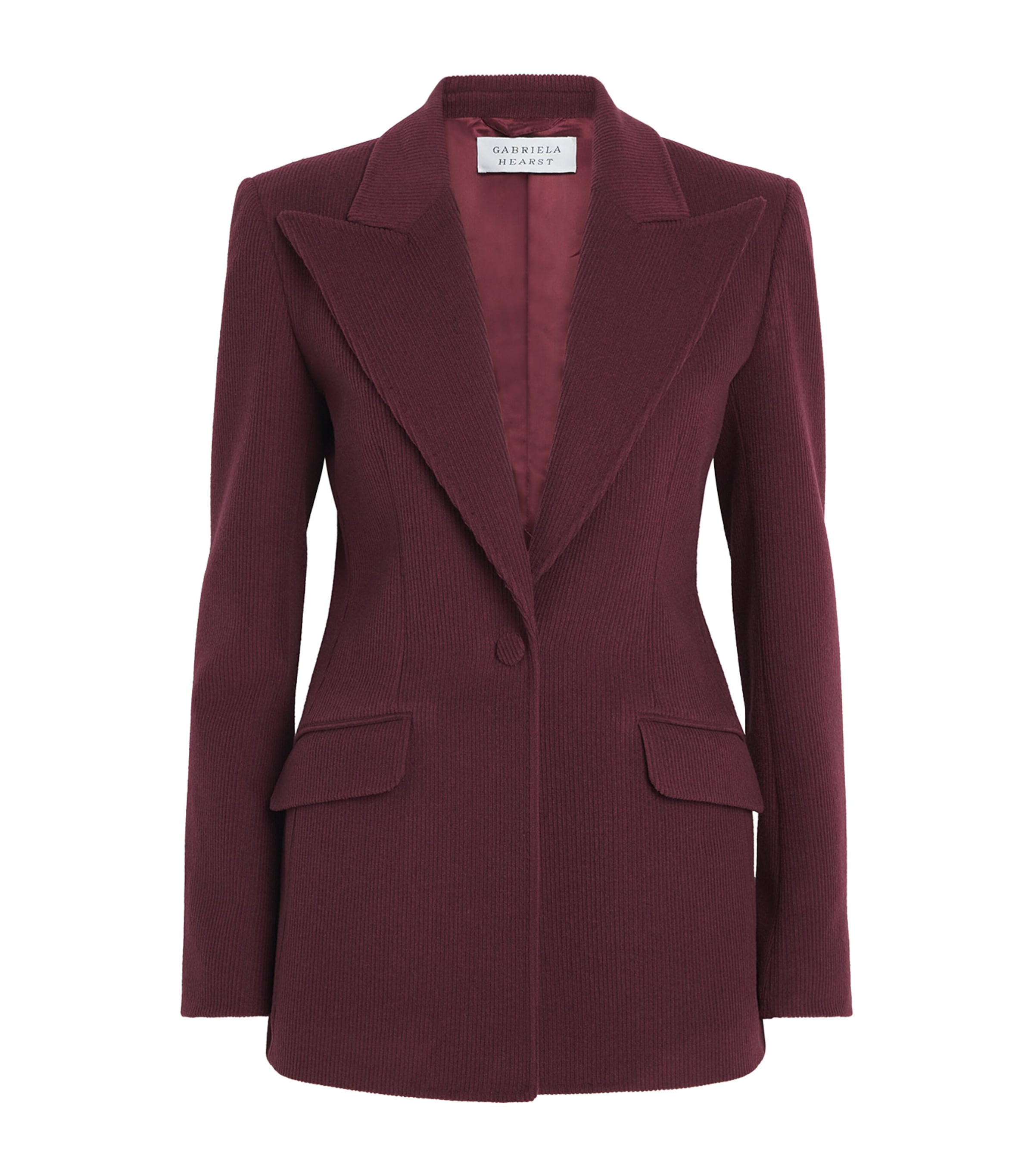 Gabriela Hearst Womens Cashmere-Wool Leiva Blazer Plu Plum