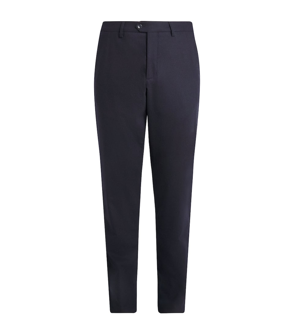 Marco Pescarolo Womens Stretch-Virgin Wool-Cashmere Trousers Navy