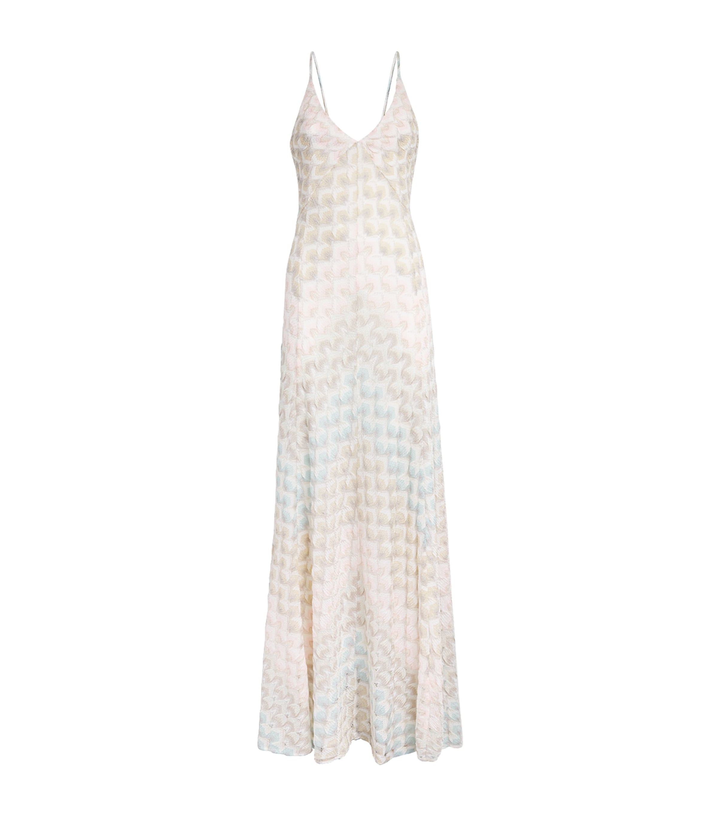 Missoni Womens Lamé Lace Motif Maxi Dress Smsqb Multi B/p/w/y