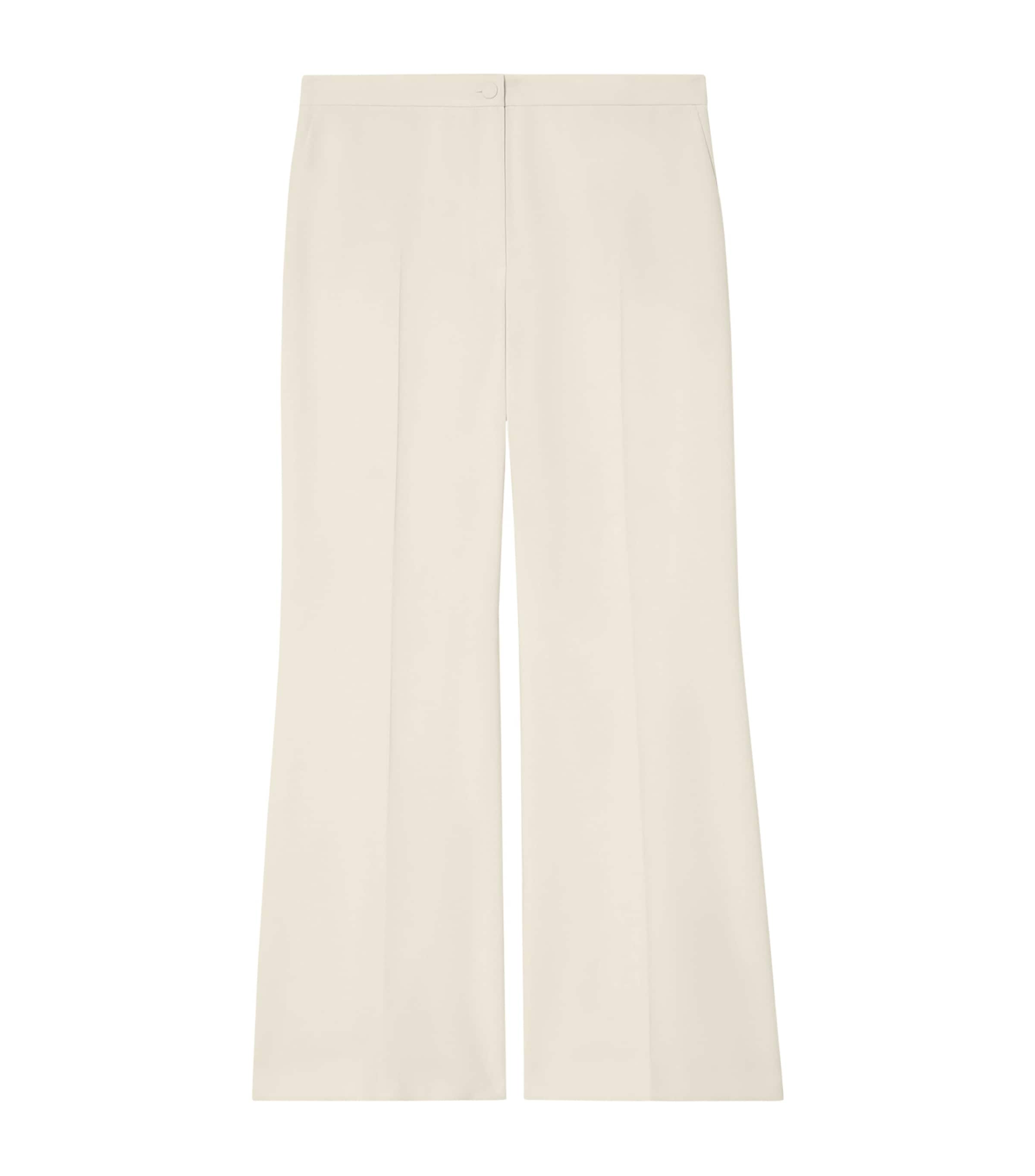 Marina Rinaldi Womens Meconagro Long Wide-Leg Trousers Champagne