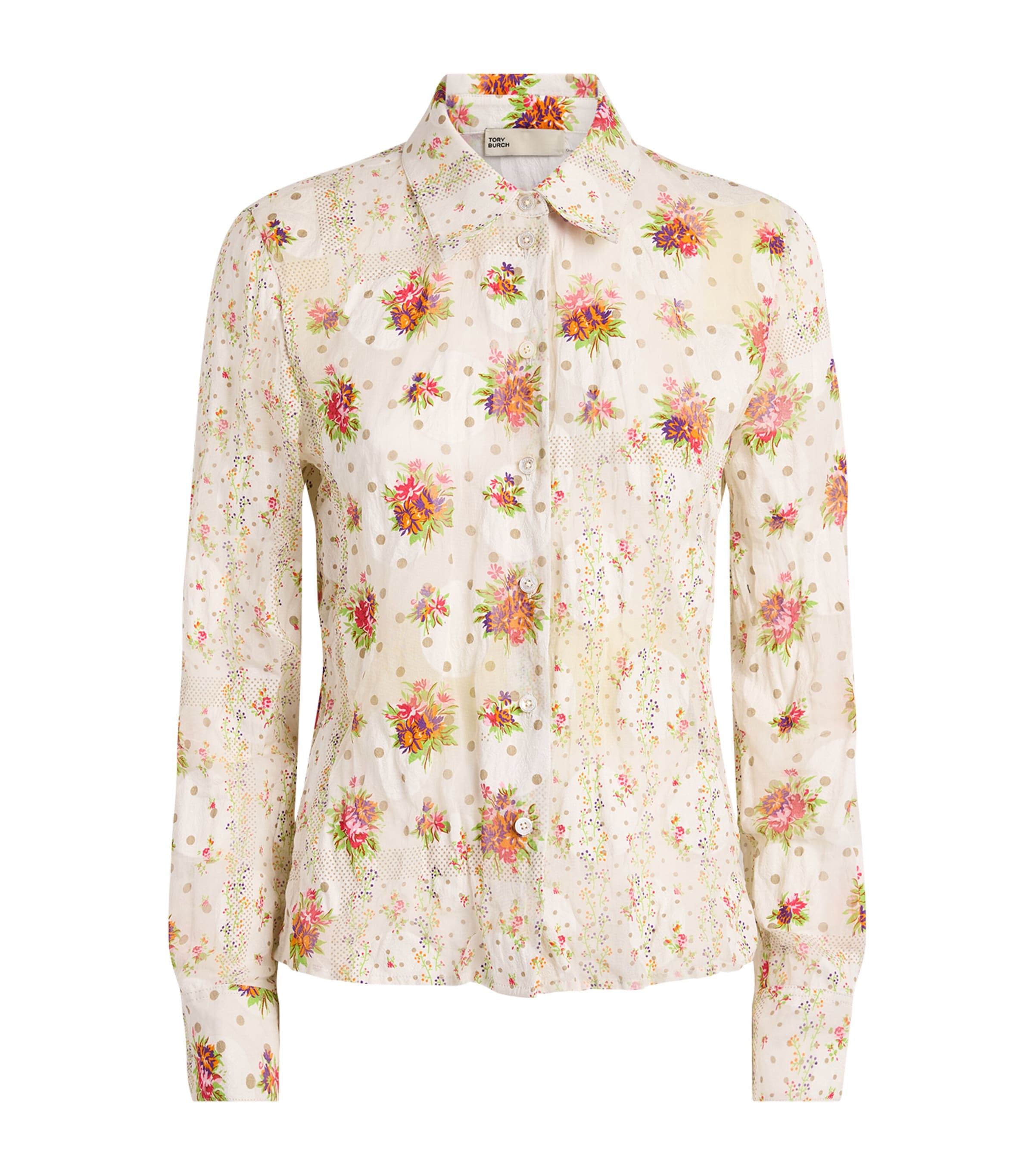 Tory Burch Womens Floral Shirt Multi Floral