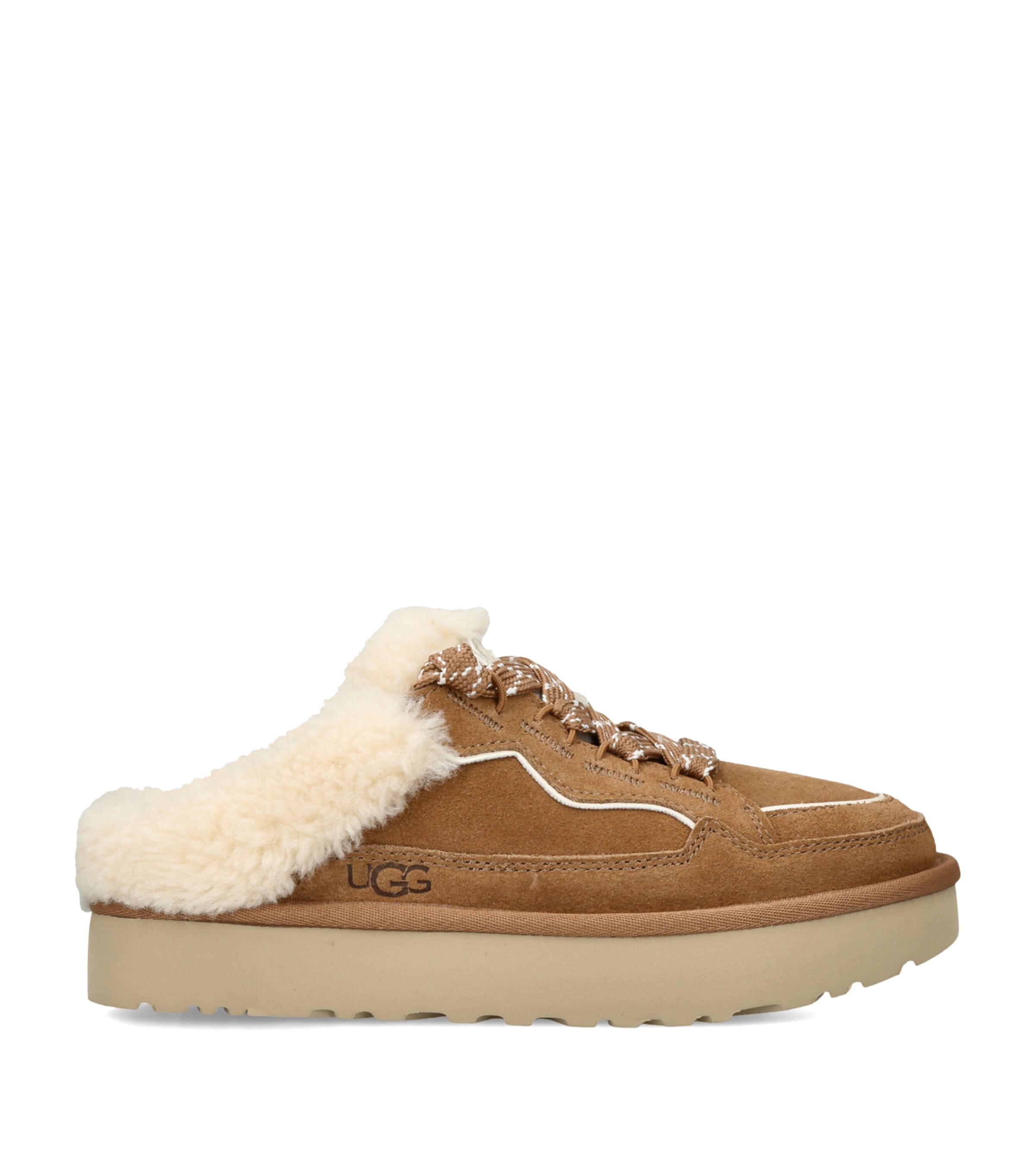 UGG Suede Lowmel Mules Tan