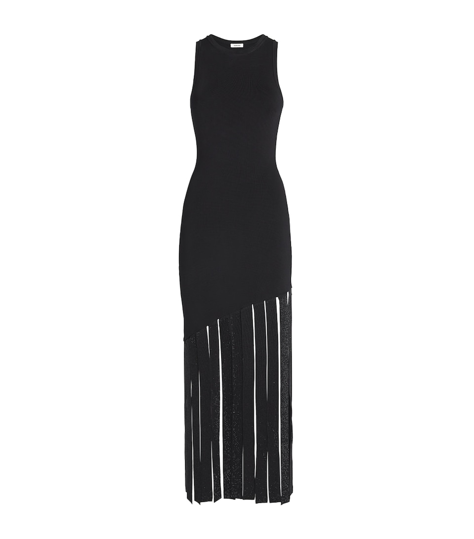 Fringed Maxi Dress