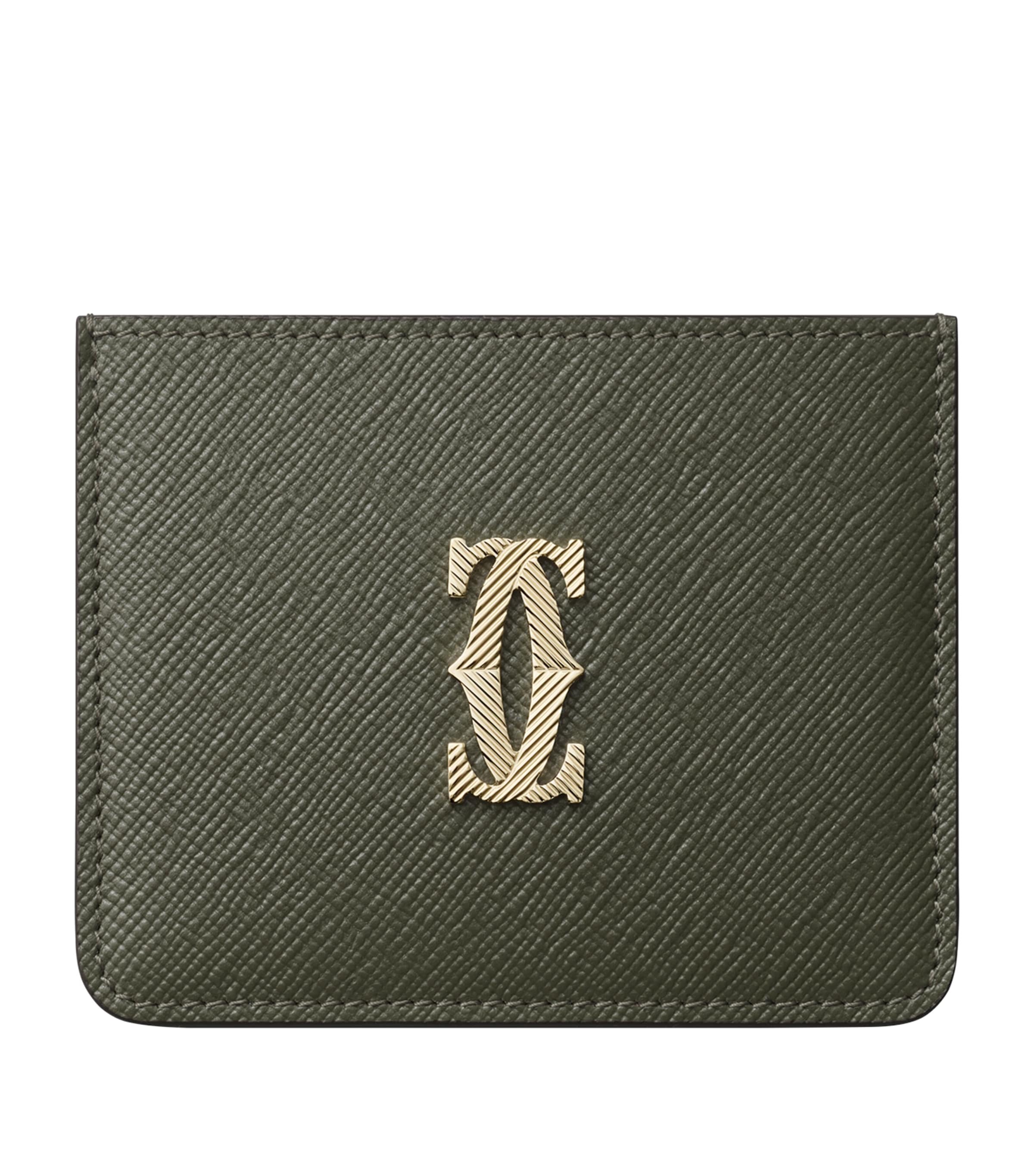 Balenciaga Black Leather Tape Logo Card Holder | Harrods US