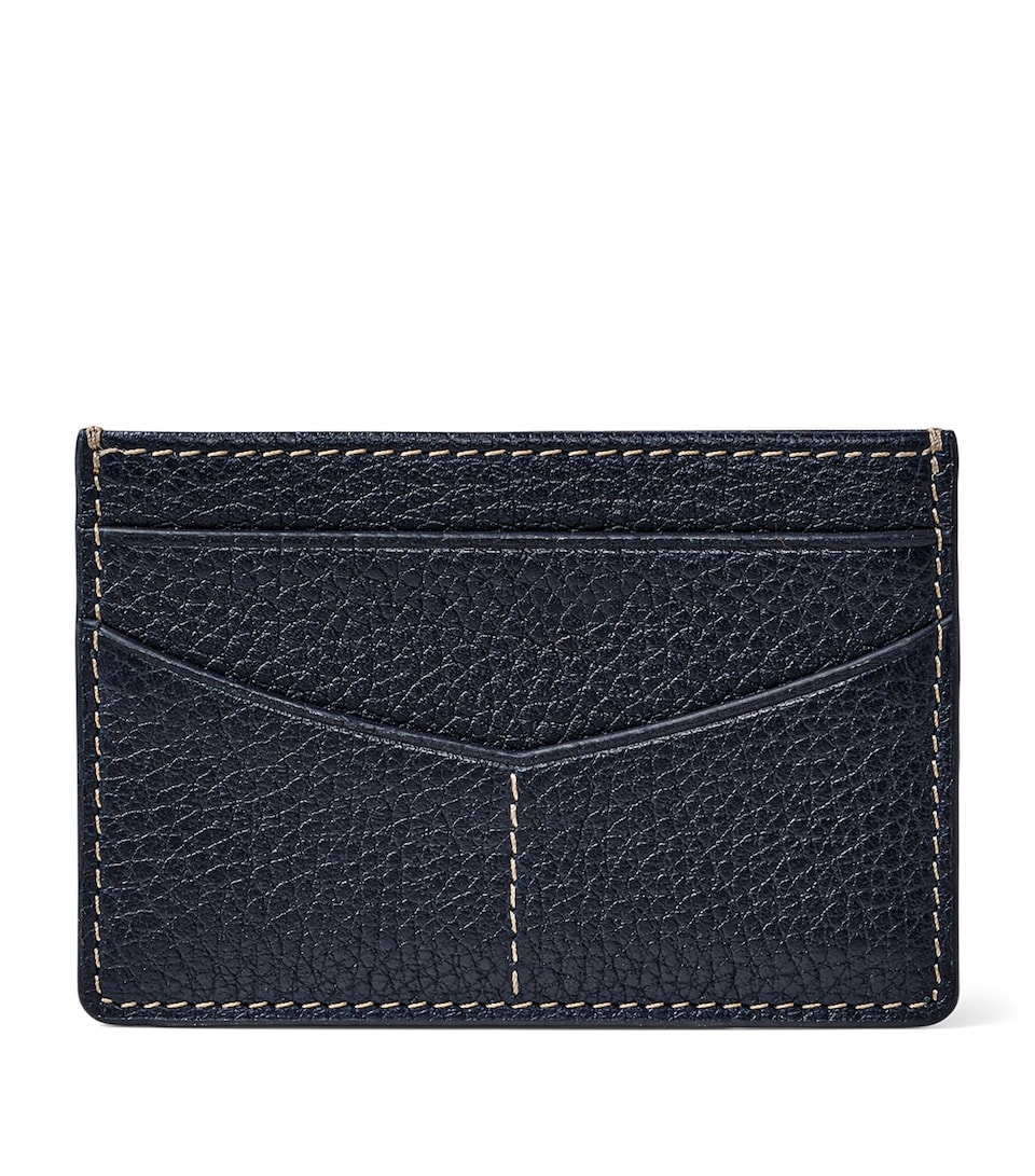 Aspinal Of London Leather Hudson Slim Card Holder Navy