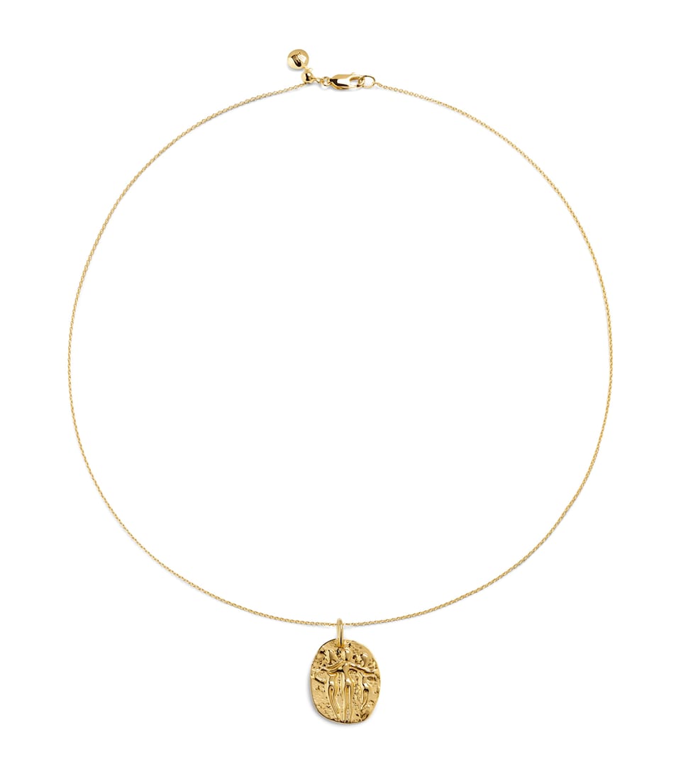 Monica Vinader Gold Vermeil Talisman Sisterhood Pendant Gold Vermeil