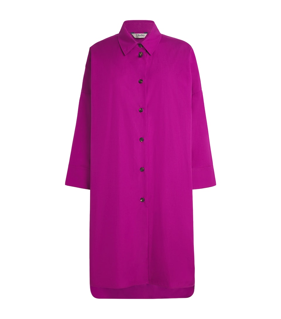 Cotton Midi Shirt Dress