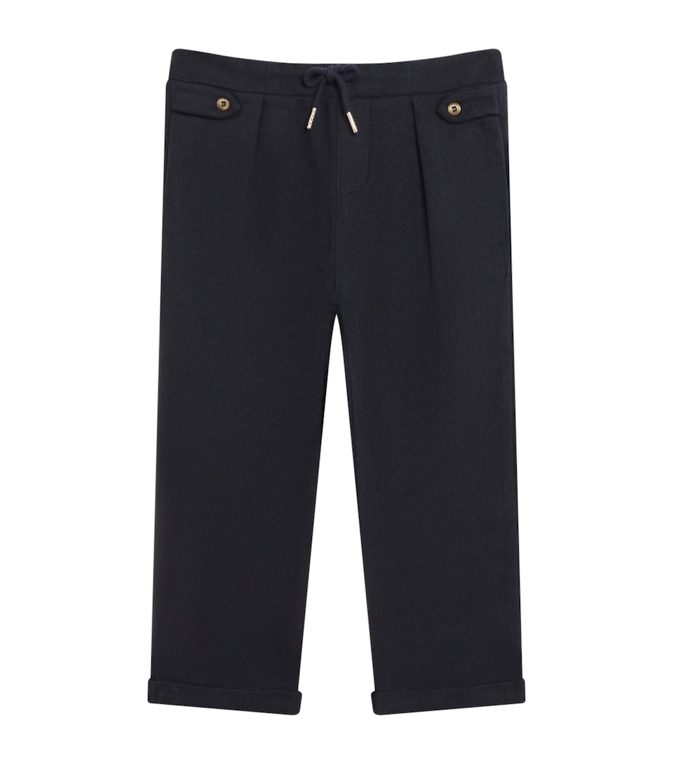 Flannel Drawstring Trousers (2-14 Years)